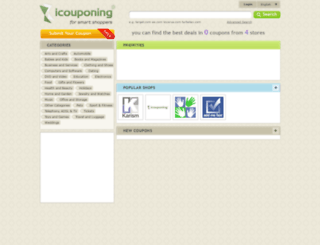 icouponing.com screenshot