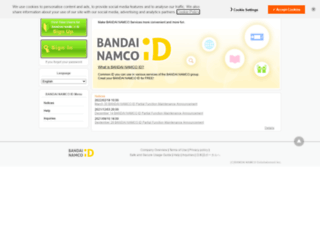 Access Id Banapassport Net Home Login Top Bandai Namco Id