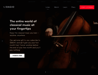 idagio.com screenshot
