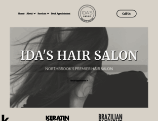 idashairsalon.com screenshot