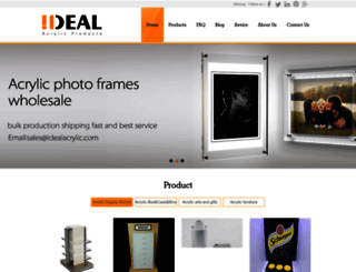 idealacrylic.com screenshot
