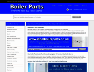idealboilerparts.co.uk screenshot
