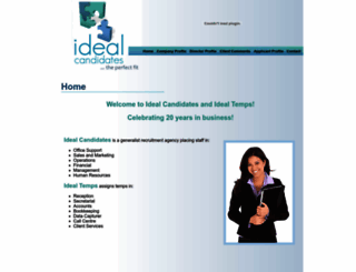 idealcandidates.co.za screenshot