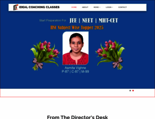 idealcoachingclasses.com screenshot