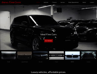 idealfinecars.com screenshot