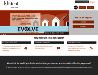 idealhomeloans.com screenshot