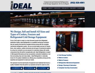 idealrefrigeration.com screenshot