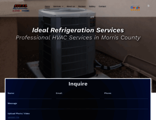 idealrefrigerationservice.com screenshot