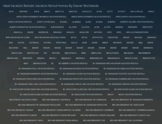 idealvacationrentals.com screenshot