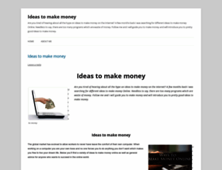 ideastomakemoneyinfo.wordpress.com screenshot