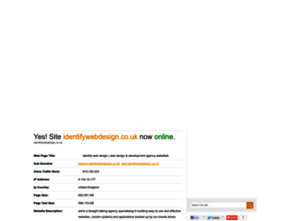 identifywebdesign.co.uk.domainc.co.uk screenshot