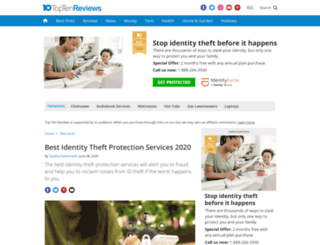 identity-theft-protection-services-review.toptenreviews.com screenshot