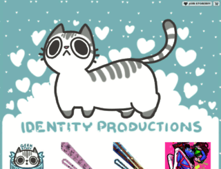 identityproductions.storenvy.com screenshot