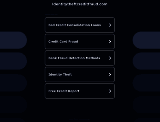 identitytheftcreditfraud.com screenshot