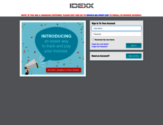 idexx.billtrust.com screenshot