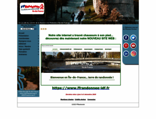 idf.ffrandonnee.fr screenshot