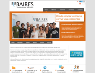 idiomaselebaires.com.ar screenshot