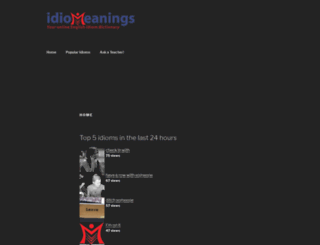idiomeanings.com screenshot