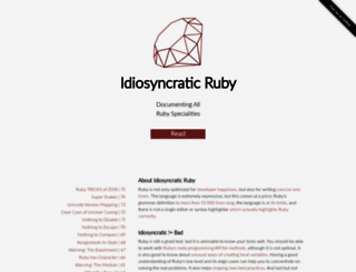 idiosyncratic-ruby.com screenshot