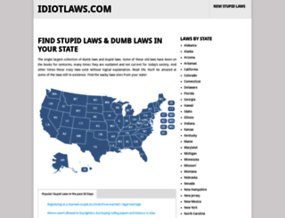 idiotlaws.com screenshot