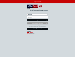 idp.ncedcloud.org screenshot
