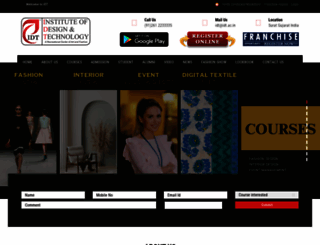 idt.ac.in screenshot