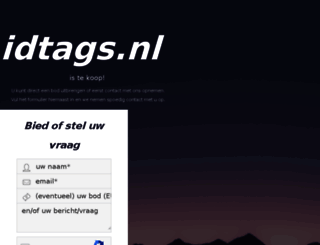 idtags.nl screenshot