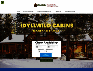 idyllwildcabins.com screenshot