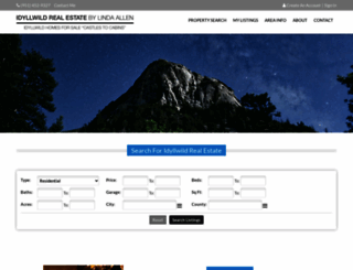 idyllwildrealestate.com screenshot