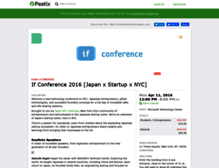 ifconference2016.peatix.com screenshot