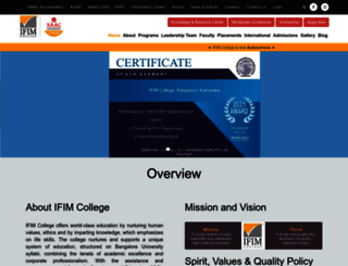 ifimcollege.com screenshot