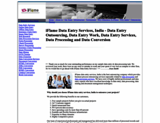 iflamedataentry.com screenshot