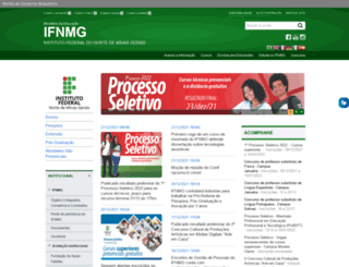 ifnmg.edu.br screenshot