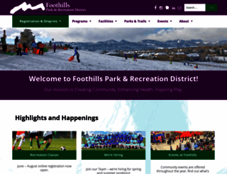 ifoothills.org screenshot