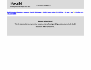 iforce2d.net screenshot