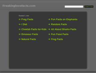ifreakinglovefacts.com screenshot