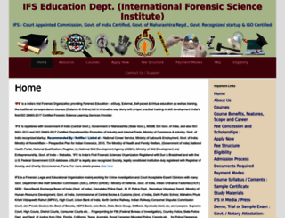 ifs.edu.in screenshot