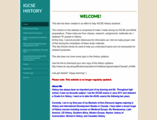 igcse-history.weebly.com screenshot