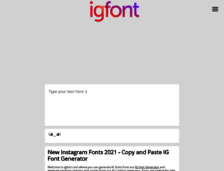 igfont.com screenshot