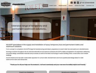 iglooswashrooms.com screenshot