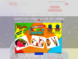 igmgymnastics.com screenshot