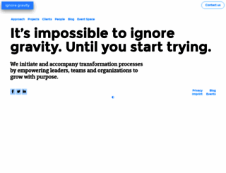ignore-gravity.com screenshot