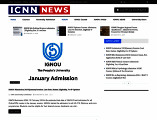 ignou.icnn.in screenshot