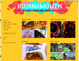 iguanamouth.storenvy.com screenshot