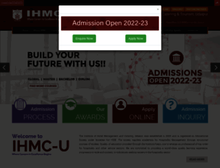 ihmcudaipur.org screenshot