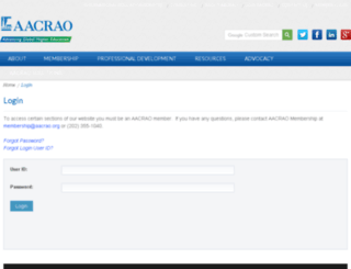 iis.aacrao.org screenshot