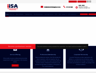 iisa.co.za screenshot