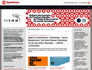iismm.hypotheses.org screenshot