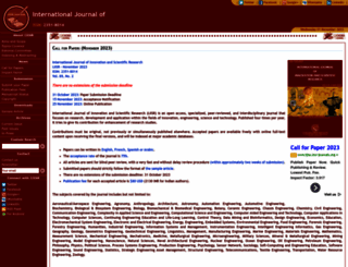 ijisr.issr-journals.org screenshot