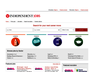 ijobs.independent.co.uk screenshot